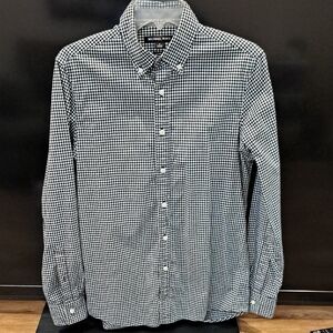Michael Kors Black and White Casual Button Down Shirt